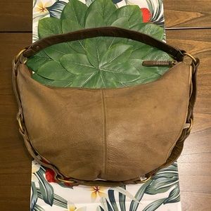 Vintage HOBO Int. Olive Genuine Leather Shoulder Bag